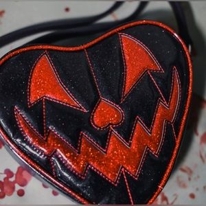 Chic Red and Black Crossbody Bag